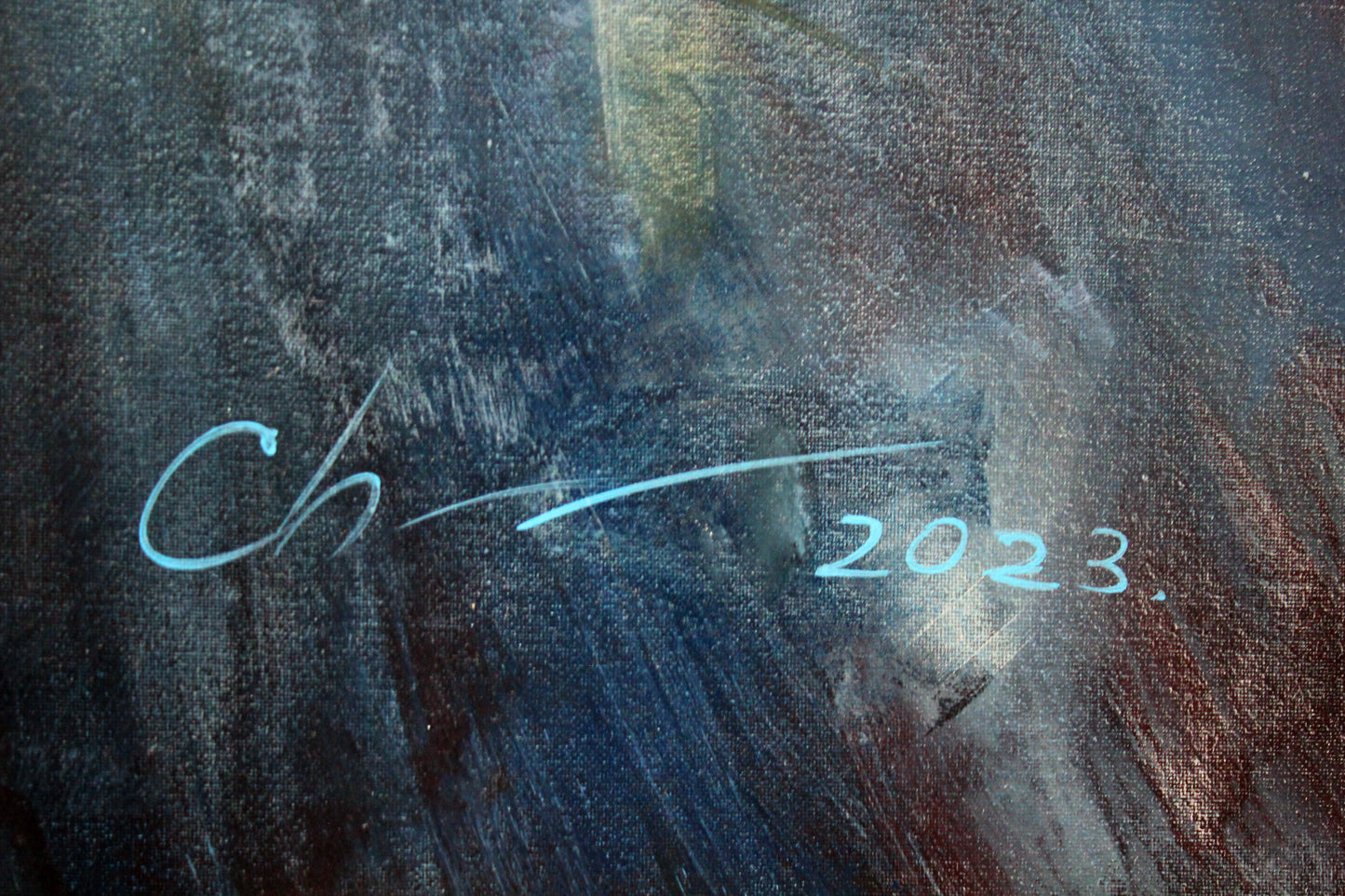 Great white shark original oil painting