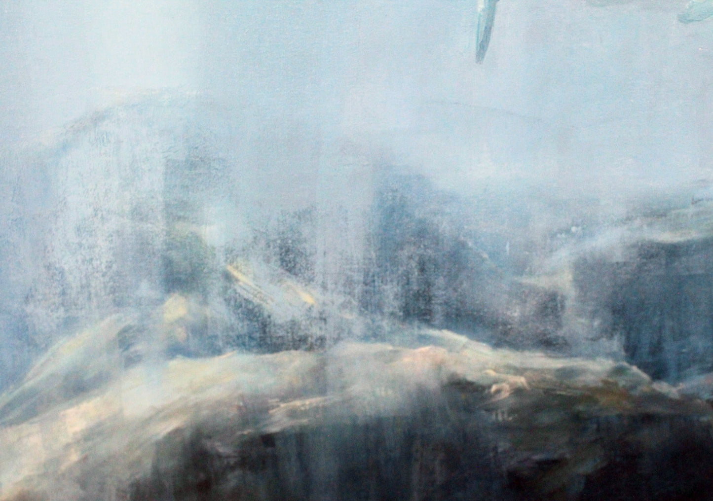 Great white shark original oil painting