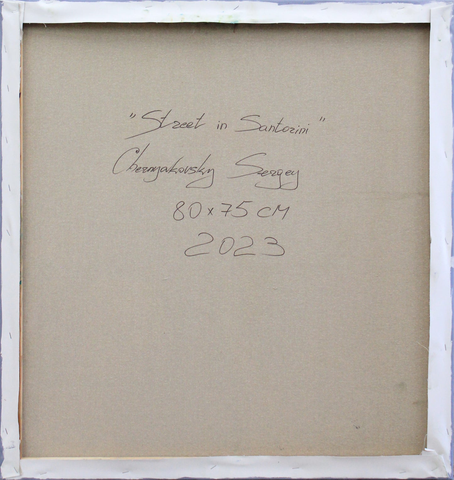 Santorini Greek - original oil painting