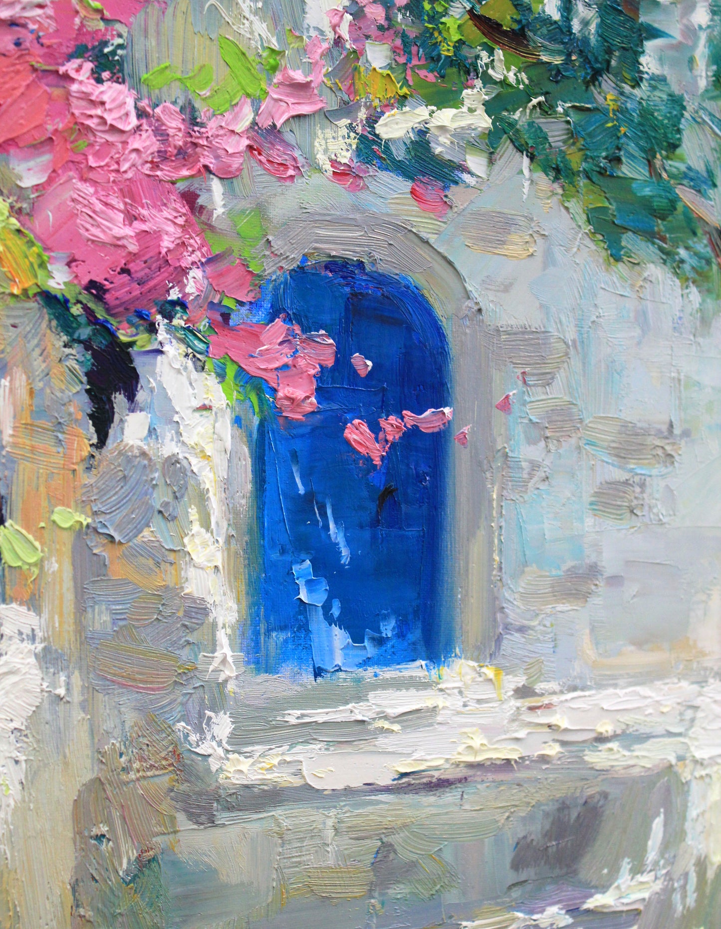 Santorini Greek - original oil painting