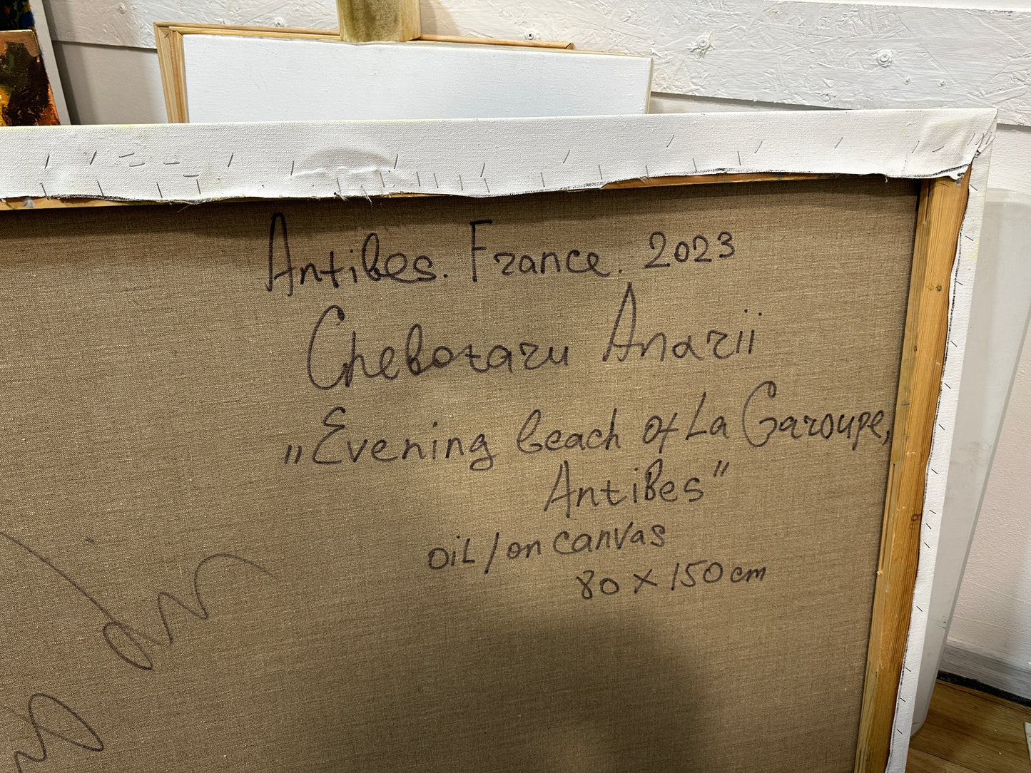 Evening Beach, La Garoup, Antibes. France Antibes