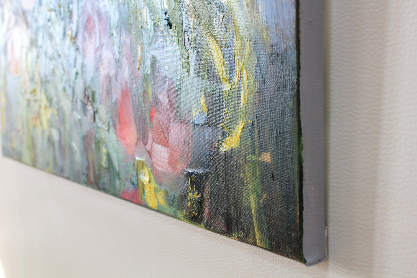 Peach tree wall art, fruit oil painting, peaches art, fruit wall art, impressionist painting, original kitchen painting, custom oil painting