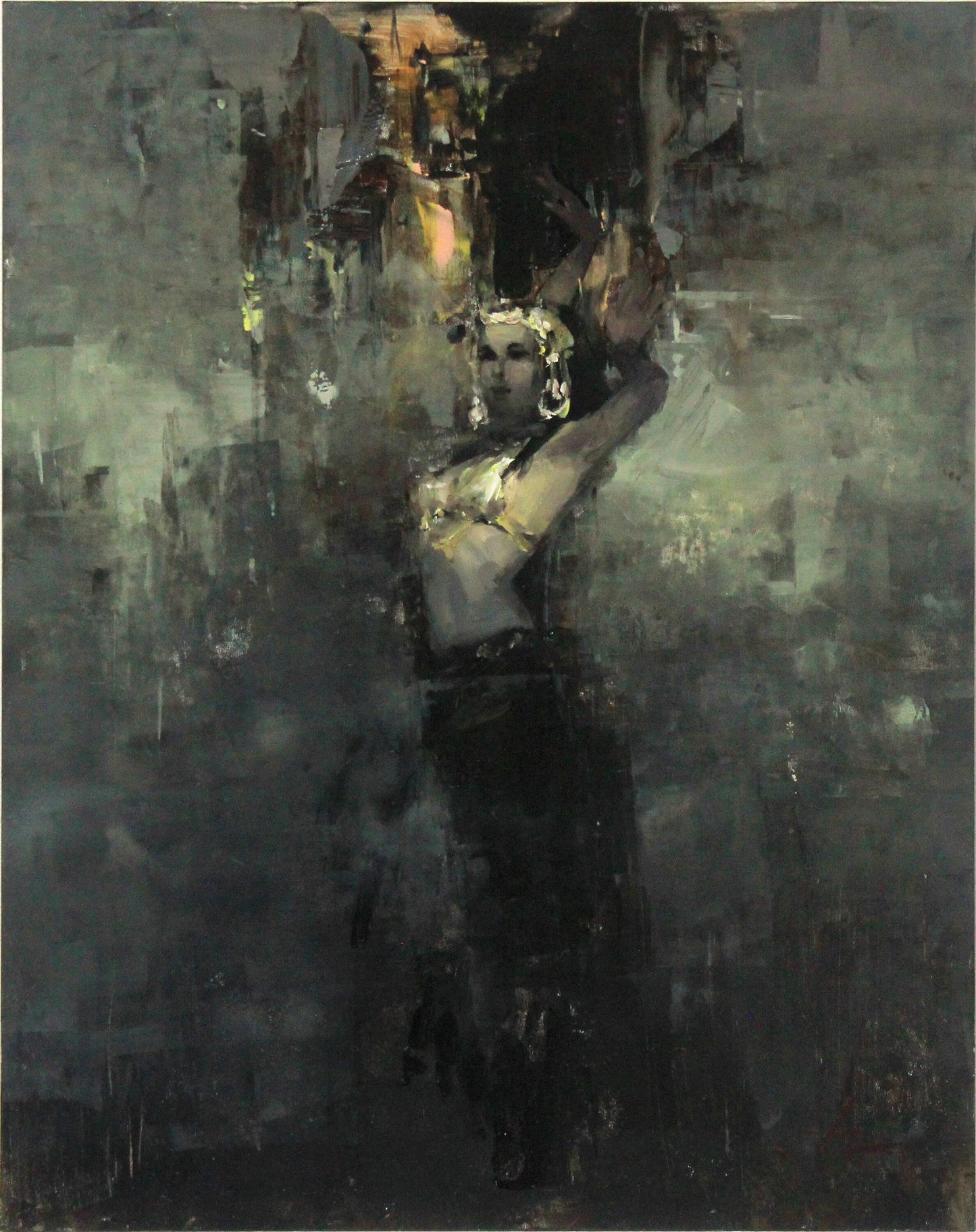 Nude woman kneeling Nude girl kneeling Nude oil painting Original Oil Painting Full frontal Bedroom decor Erotic Home decor