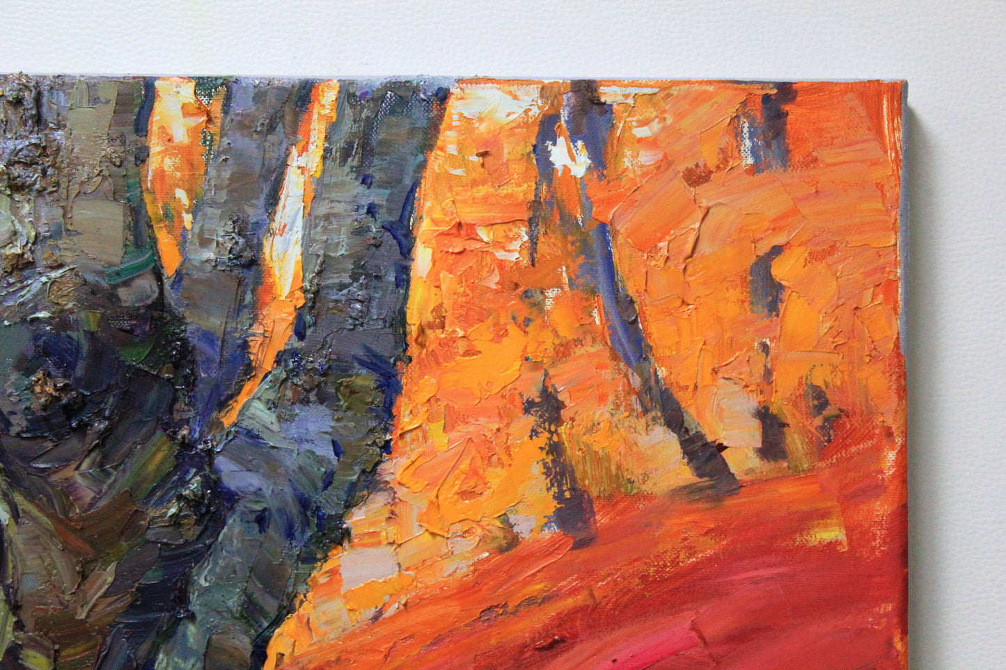 Forest Landscape Oil on canvas Original Oil Painting Impressionist art Handmade Wall Art Summer Forest landscape art original forest art