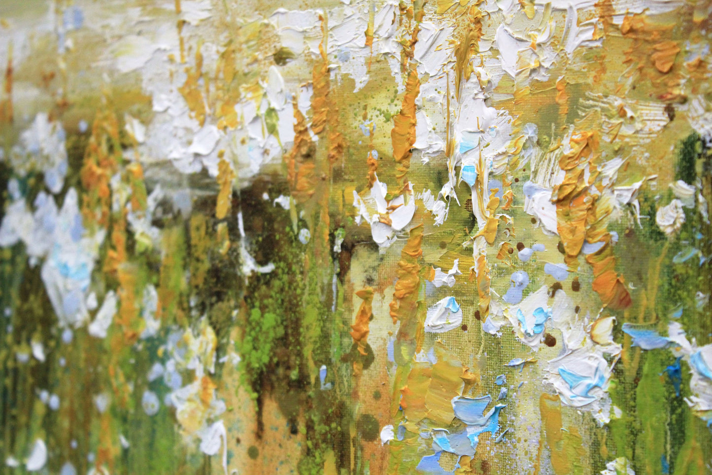 Field of flowers oil painting, countryside painting, meadow painting, summer artwork, canvas art natural landscape,field of flowers wall art