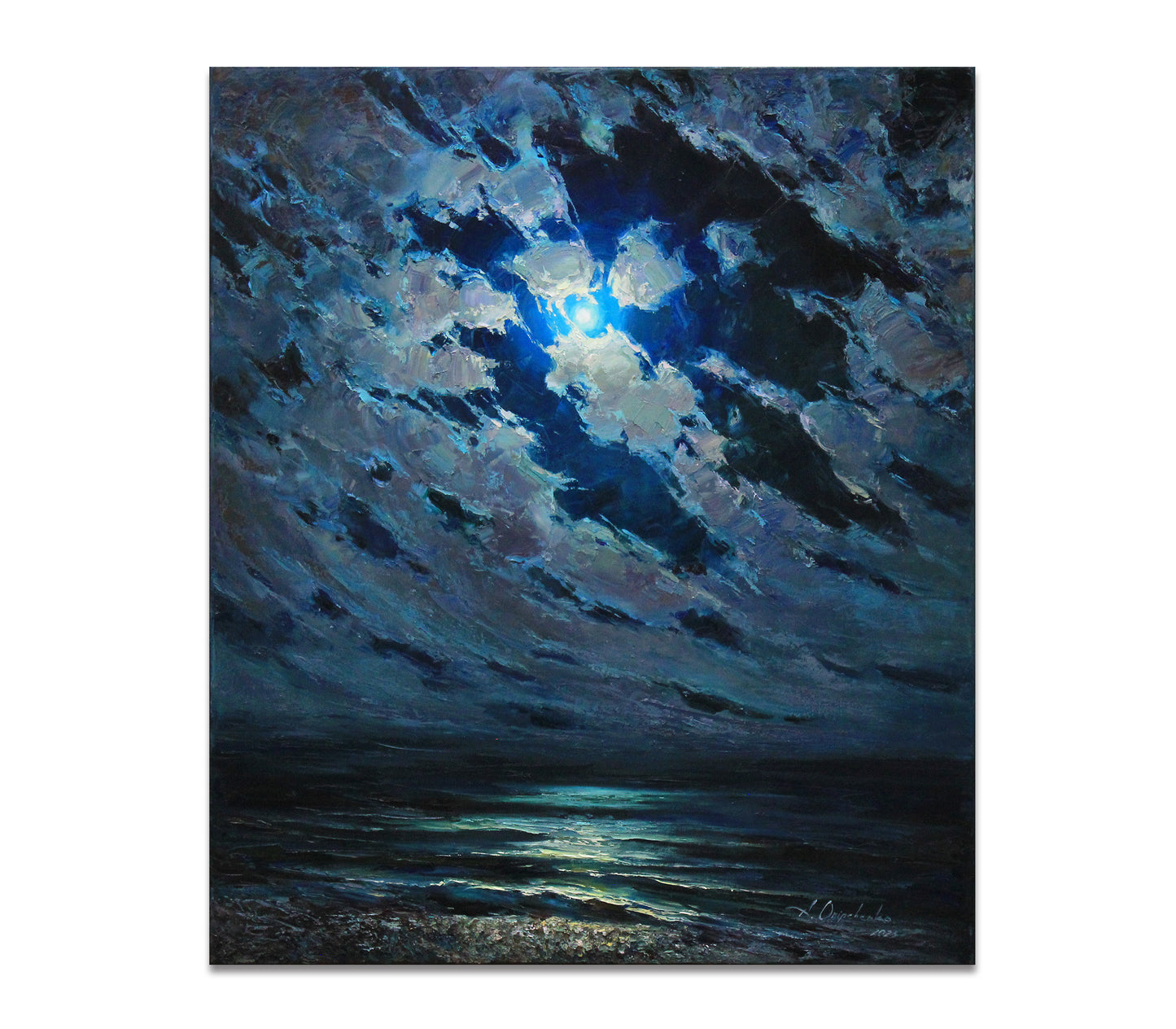 Moon night on the sea