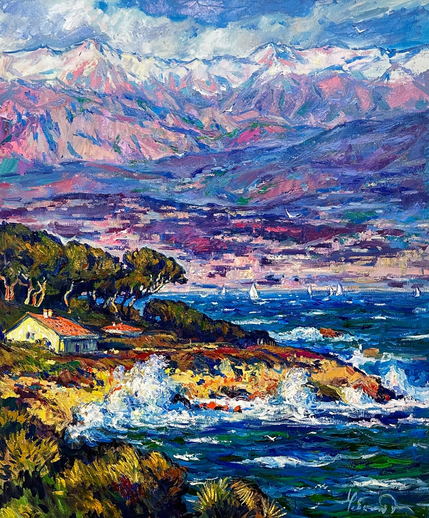 The Azure Shore of Happiness. France Antibes