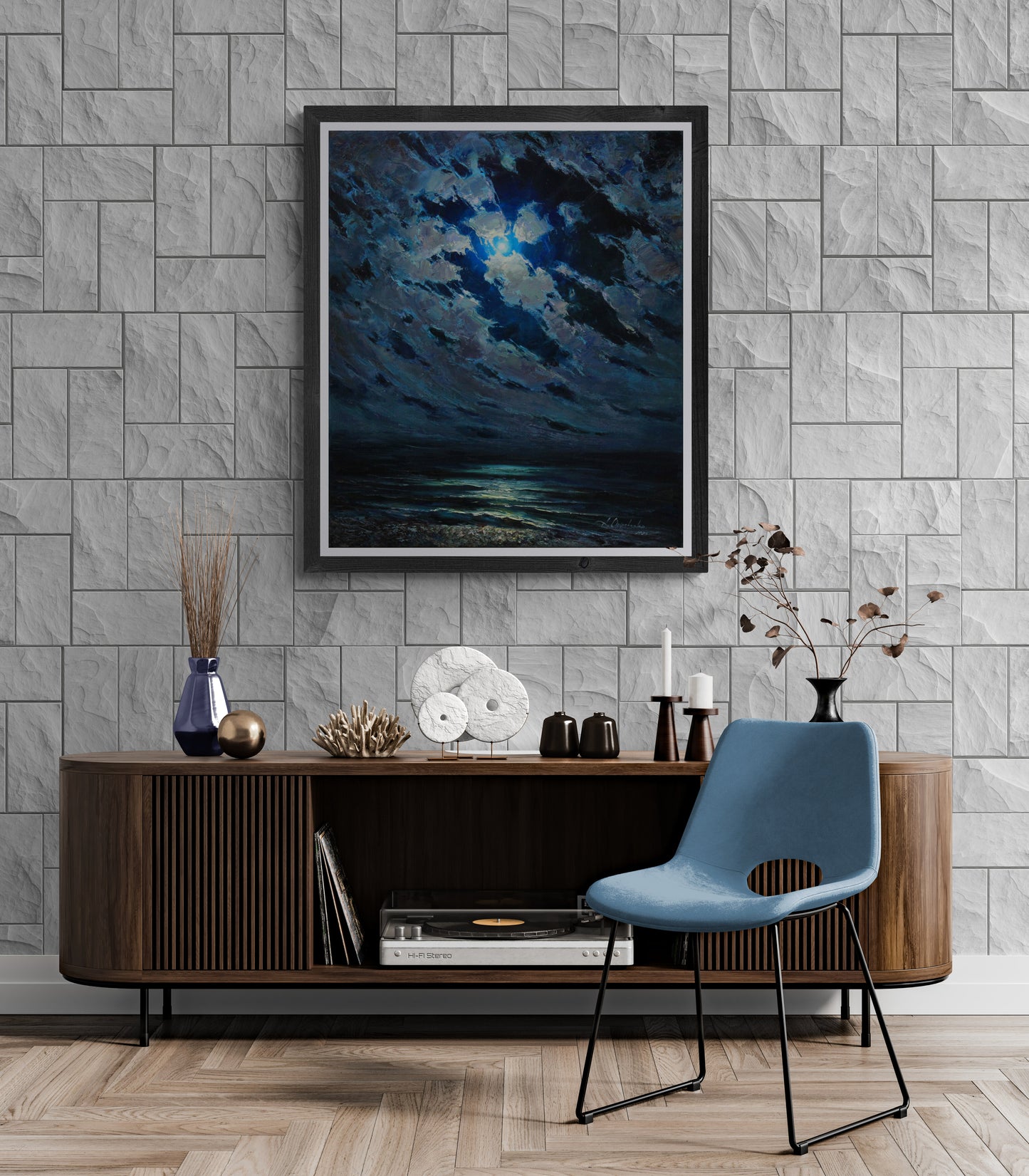Moon night on the sea