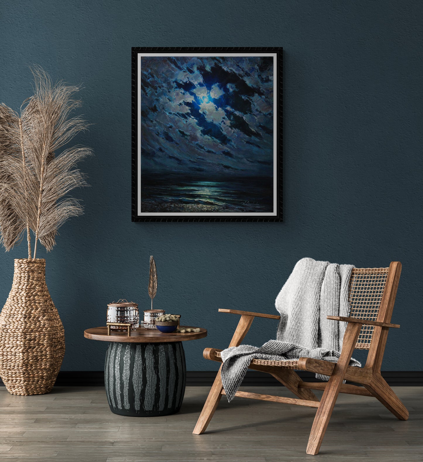 Moon night on the sea